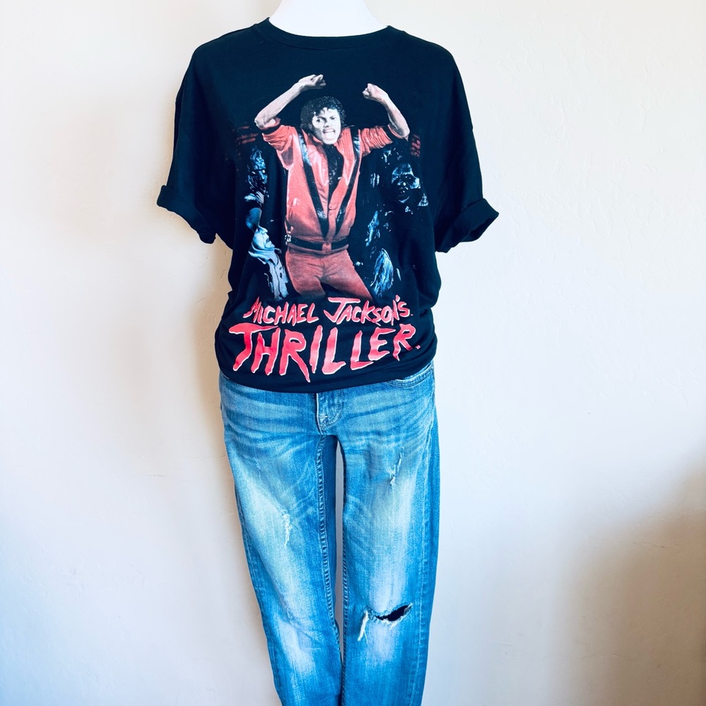 GRAPHIC TEE Michael Jackson Thriller Black Unisex NWT - Picture 6 of 7